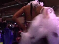 Skinny Step Siblings Tease with Intense Lap Dances on Stage