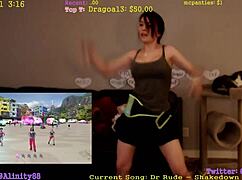 alinity shakes her sexy ass and boobs in a teasing dance.
