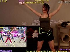 alinity shakes her sexy ass and boobs in a teasing dance.