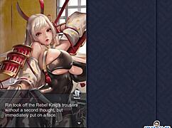 In the first episode of King of Kinks, Rin persistently jerks my cock in this kinky anime hentai adventure