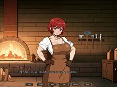 Tomboy Love in Hot Forge Hentai Game Ep 5. Risky Outdoor Doggystyle Near Strangers!