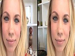 Sloppy blowjob from that slut in 3D POV, pain and voyeur sex tape intrigue