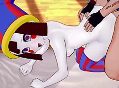 Pomni Takes Off the Towel to Fuck Better Without Censorship in 3D Cartoon Parody