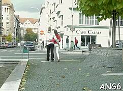 Babes Pleasuring Cock In Contest Makes Him So Hungry!