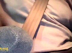 asian girlfriend car ride blowjob anal creampie