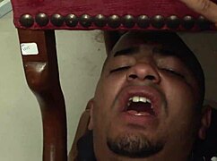 French Arab Guy Sucks Big Cock Rough!