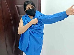 Desi Sobia Nasir Changing Uniform on WhatsApp Call