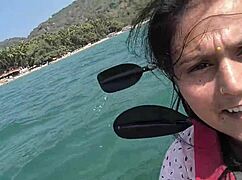 fuck, banging in the sea on a boat is wild! 😍