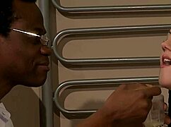 20 yo girl submits to big black cock spanking in bondage 😈