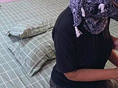 Horny asian girl seduces friend during dinner