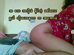 Real Myanmar girl banging hard with her boyfriend.