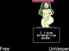 unvesper's erotic comedy with shoes in anime hentai