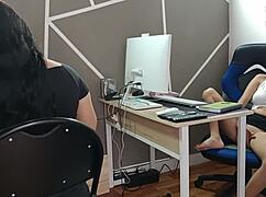 I fucked the secretary in the boss's office, her big ass shaking.