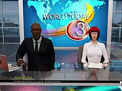 African lioness craves sex in the game.