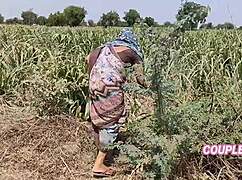 Komal Pees in Field, Owner Sneaks Up and Takes Her Home