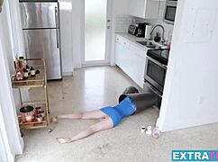 young bambi black gets nailed hard in doggystyle before a facial cumshot