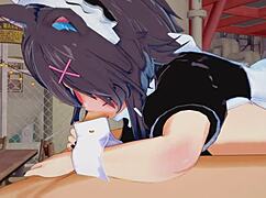 Cat girl pounded hard in wild hentai scene