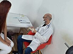 Doctor administers injection to patient in hospital