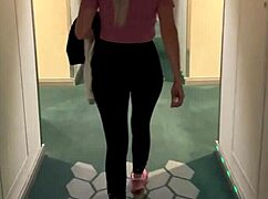 I spot a hot girl at cruise ship gym. I follow her to her room for a wild blowjob and banging session until I finish!