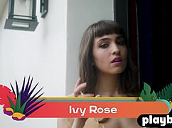 Small tits milf ivy rose undresses, showing beautiful ass