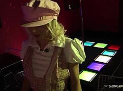 Horny Slut Rides Thick Dick in Tight Stockings