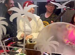 bar with hanging panties