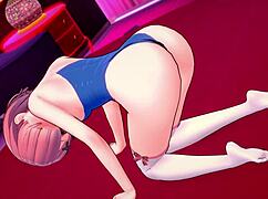 a ram loves giving footjobs in a bikini for wild 3d fun