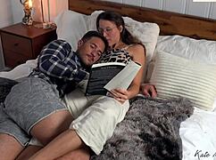 Reading a sexy book as foreplay with kate marley.