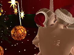 receiving my christmas package in cute 3d anime hentai