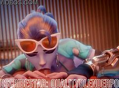 Oh Wow, Watch The Widow Deepthroat That Big Cock On The Beach With Her Huge Tits Bouncing!