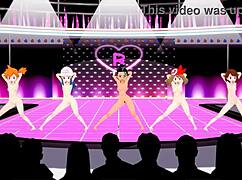 Girls from Koikatsu are tricked into dancing naked under hypnosis