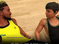 I accidentally ripped the nurse's clothes while undressing the patient outdoors in this 3d hospital gameplay