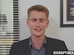 steamy gay action with deepthroat and monster cock in office setting