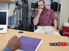 Muscled White Bear Feels Hidden Interracial Pleasure From Huge Black Dong