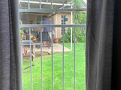 I Caught My Neighbours Fucking Outside In Backyard