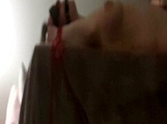 In this bdsm session, the bound slave reaches orgasm through masturbation