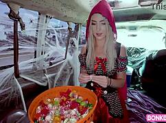 Britt Blair, Little 18+ Redhead, Rides with Passion in Doggystyle and Cowgirl Before Facial