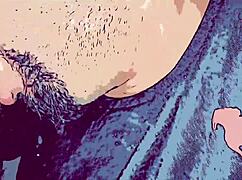 In this gay animation, the top fucks the passive slut's mouth with his big thick cock