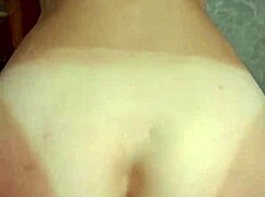 Hot Brunette Rides Hard Cock for Tight Ass Creampie