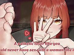 Hey slave, ready for Makima's femdom training with humiliating feet tasks?