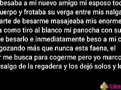 Uber Eats delivery guy fucks me, my big tit's bouncin' in this cuckold vid