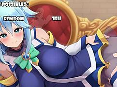 Aqua tests your perversion level with femdom joi and anal instructions