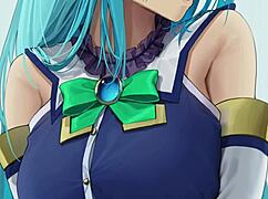 Aqua tests your perversion level with femdom joi and anal instructions