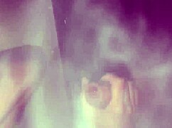 My cuckold watches me cum hard on another dick in the swing, condom bursts, I clean his cock at the hot bar.