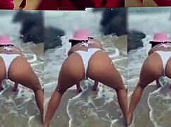 My cuckold watches me cum hard on another dick in the swing, condom bursts, I clean his cock at the hot bar.