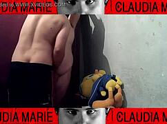 Curvy european woman with big ass in amateur fetish scene.