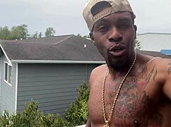 Inked Kinky Brunette Gets Bent Over for Deepthroat! Then Rides Hard.