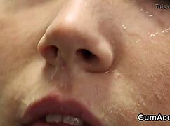 hey, that bombshell swallows all the cum in blowbang 😍