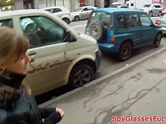 Hidden Cam Catches European Sweetie in Bathroom Ride