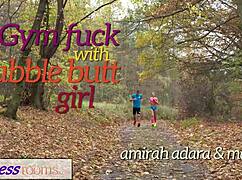 Fitness Room's Sexy Small Tits Bubble Butt Girl Fucked After Workout